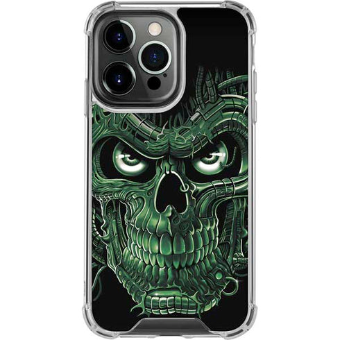 Liquid Blue Terminator Dragon iPhone 16 Pro Clear Case